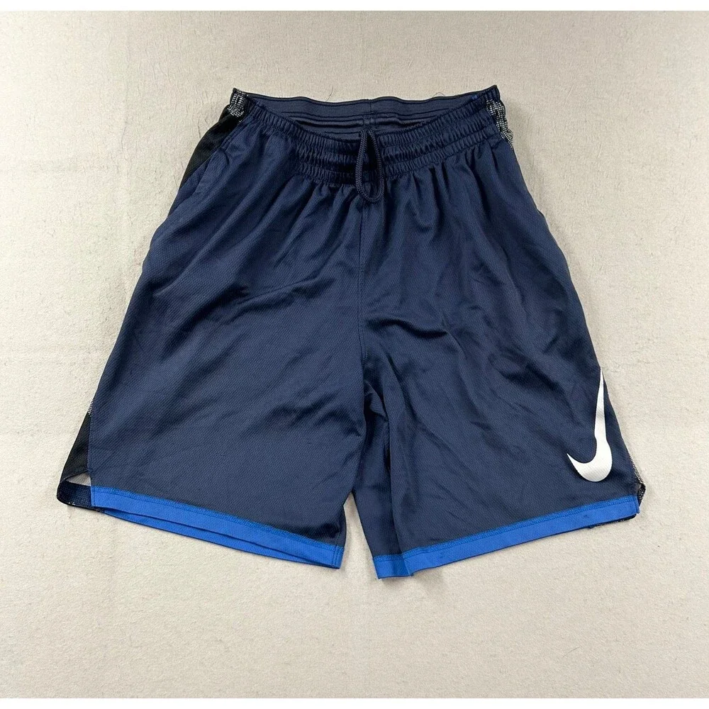 Nike Men's Navy Blue Athletic Basketball Shorts